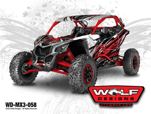 WD-MX3-058 - Can-am Maverick X3 UTV Wrap Kit Pricing Starts at