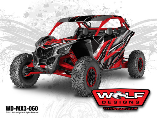 WD-MX3-060 - Can-am Maverick X3 UTV Wrap Kit Pricing Starts at