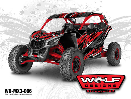 WD-MX3-066 - Can-am Maverick X3 UTV Wrap Kit Pricing Starts at