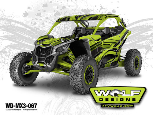 WD-MX3-067 - Can-am Maverick X3 UTV Wrap Kit Pricing Starts at