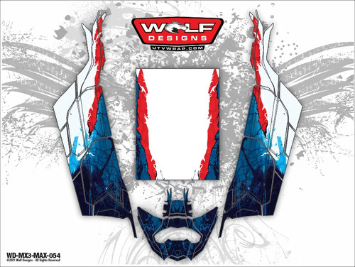 WD-MX3-MAX-054 - Can-am Maverick X3 Max UTV Wrap Kit Pricing