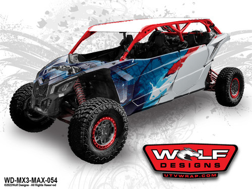 WD-MX3-MAX-054 - Can-am Maverick X3 Max UTV Wrap Kit Pricing