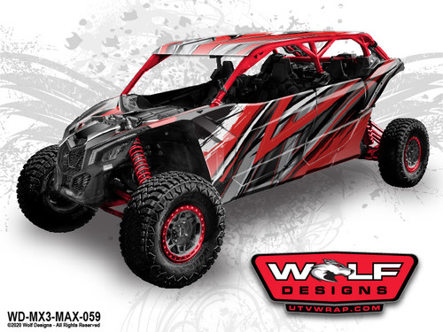 WD-MX3-MAX-059 - Can-am Maverick X3 Max UTV Wrap Kit Pricing