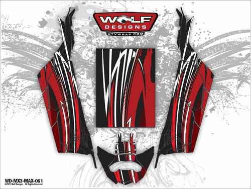 【mxmオーダーページ】 WD-MX3-MAX-054 - Can-am Maverick X3 Max UTV Wrap Kit Pricing