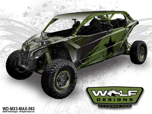WD-MX3-MAX-063 - Can-am Maverick X3 Max UTV Wrap Kit Pricing