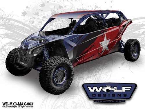 Wolf Designs UTV Graphics Wrap Kit for Can Am X3 Max