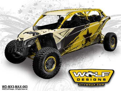 WD-MX3-MAX-063 - Can-am Maverick X3 Max UTV Wrap Kit Pricing
