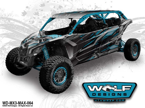 WD-MX3-MAX-064 - Can-am Maverick X3 Max UTV Wrap Kit Pricing