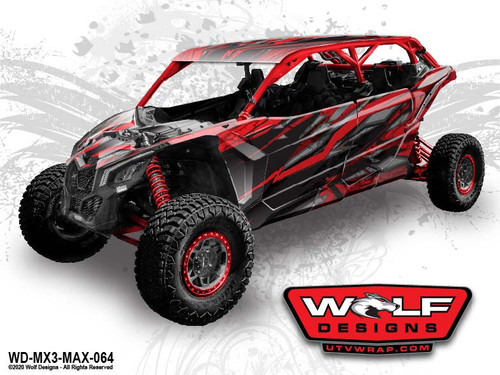 WD-MX3-MAX-064 - Can-am Maverick X3 Max UTV Wrap Kit Pricing