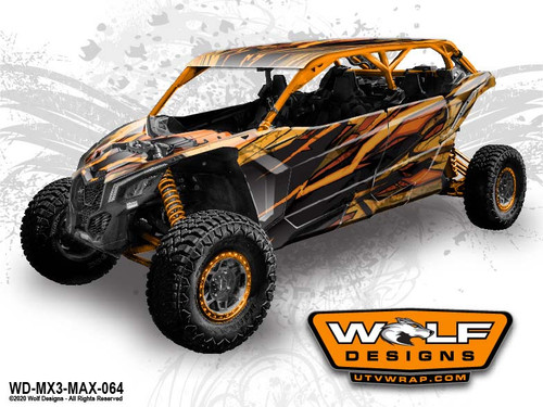 WD-MX3-MAX-064 - Can-am Maverick X3 Max UTV Wrap Kit Pricing