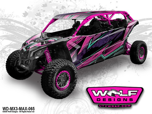 【mxmオーダーページ】 WD-MX3-MAX-054 - Can-am Maverick X3 Max UTV Wrap Kit Pricing