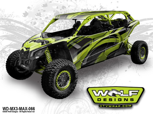 WD-MX3-MAX-066 - Can-am Maverick X3 Max UTV Wrap Kit Pricing