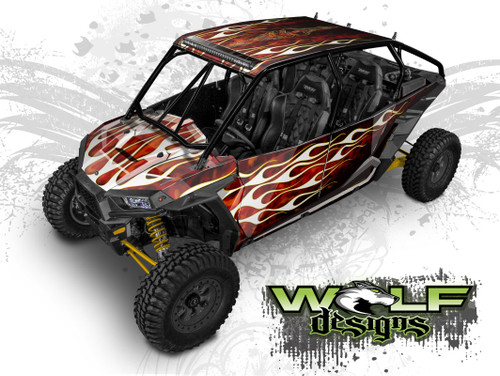 The best True Fire UTV wrap kit for Polaris RZR XP4 1000 and XP4 Turbo