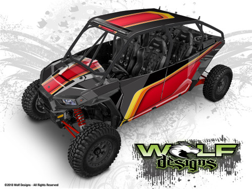 UTV Wrap Kit - Polaris RZR XP4 1000 & Turbo - RZR Graphics Wrap Kit