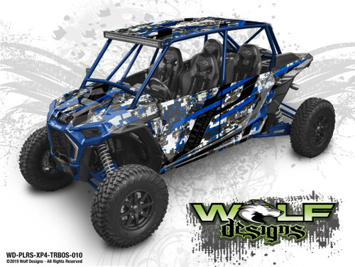 UTV Wrap Kit - Polaris RZR Turbo S 4 Seat - RZR Graphics Wrap Kit