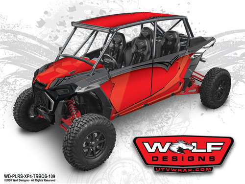 UTV Wrap Kit - Polaris RZR Turbo S 4 Seat - RZR Graphics Wrap Kit