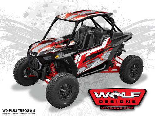 UTV Wrap Kit - Polaris RZR Turbo S 4 Seat - RZR Graphics Wrap Kit