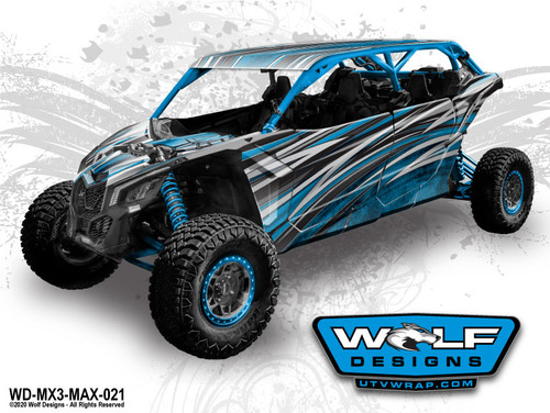 Wolf Designs UTV Graphics Wrap Kit for Can Am X3 Max