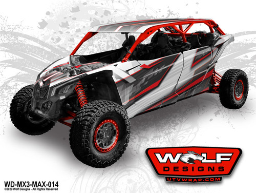 Wolf Designs UTV Graphics Wrap Kit for Can Am X3 Max
