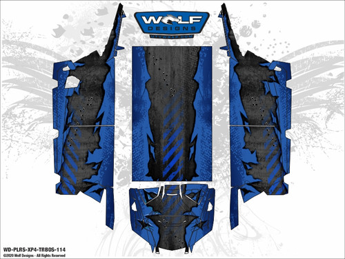 UTV Wrap Kit - Polaris RZR Turbo S 4 Seat - RZR Graphics
