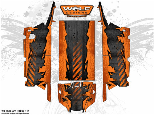 UTV Wrap Kit - Polaris RZR Turbo S 4 Seat - RZR Graphics