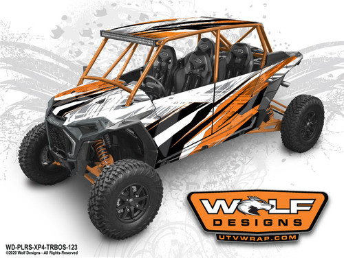 UTV Wrap Kit - Polaris RZR Turbo S 4 Seat - RZR Graphics Wrap Kit