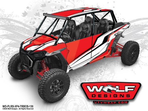 UTV Wrap Kit - Polaris RZR Turbo S 4 Seat - RZR Graphics Wrap Kit