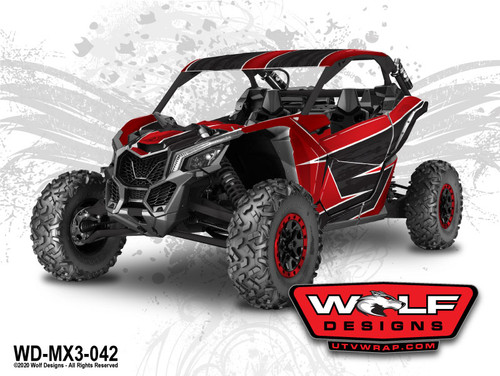 Can Am Maverick X3 - Wolf Designs Graphics Kit