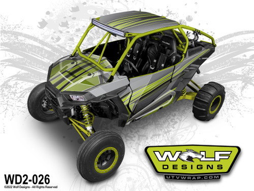 Wolf Designs - Polaris RZR UTV Graphics Kit Wolf Designs - Polaris RZR UTV Graphics Kit