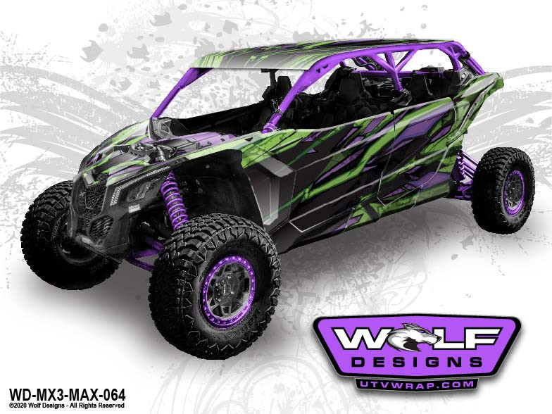 WD-MX3-MAX-064 - Can-am Maverick X3 Max UTV Wrap Kit Pricing