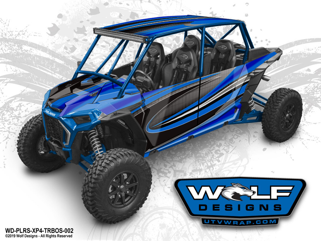 UTV Wrap Kit - Polaris RZR Turbo S 4 Seat - RZR Graphics Wrap Kit