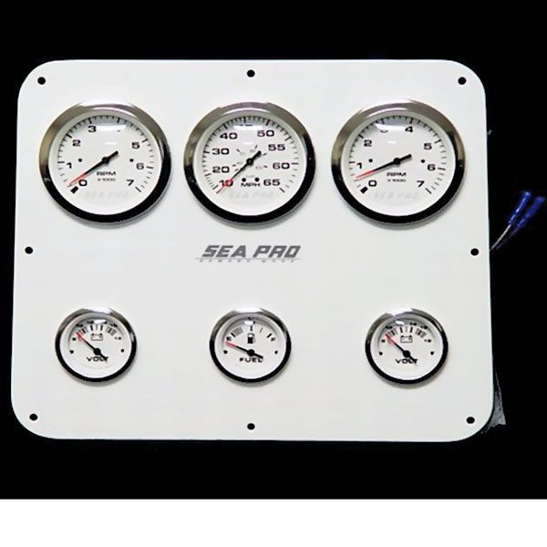Sea Pro Teleflex I/O Boat Gauge Panel Sea Pro Boat Parts