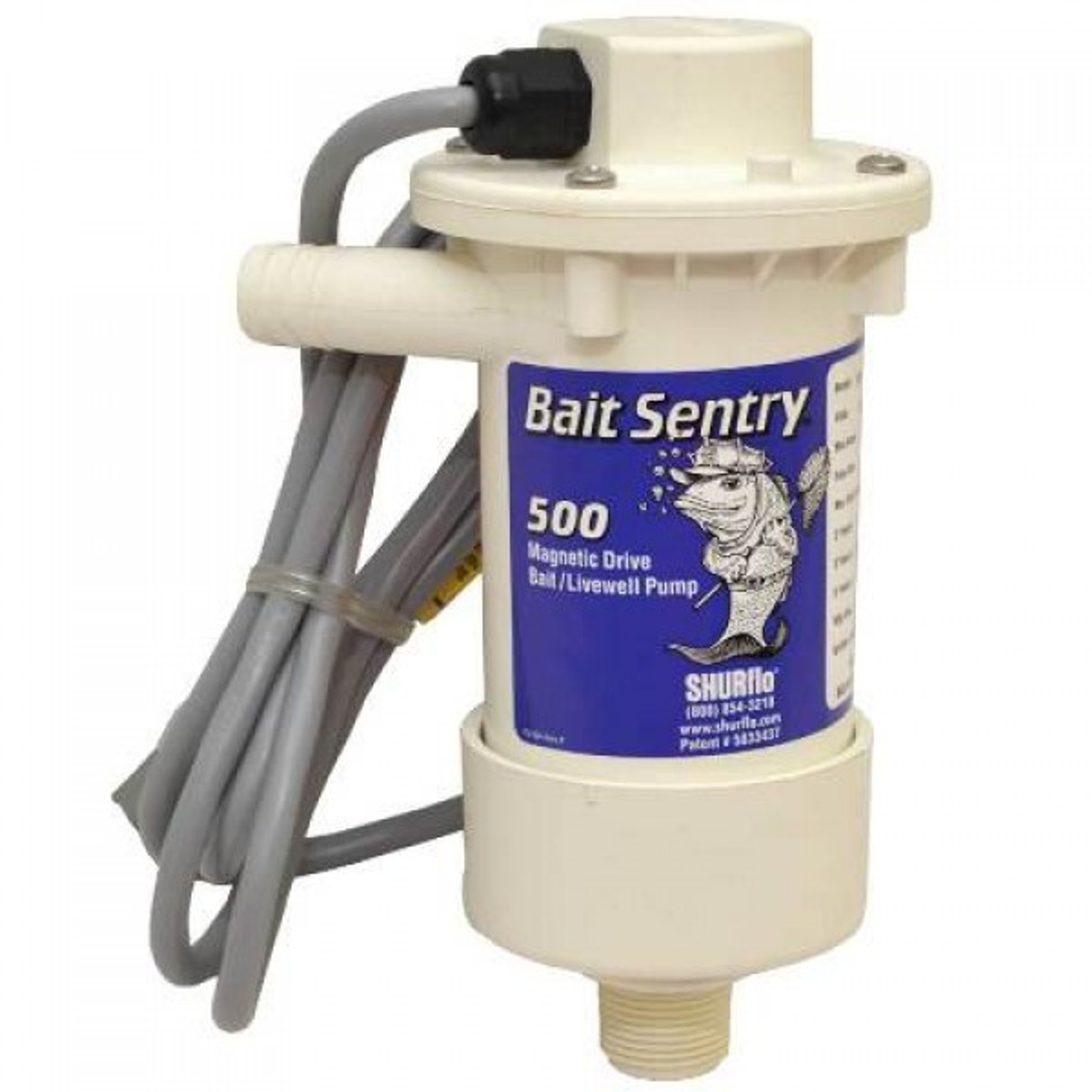 Shurflo Bait Sentry Livewell Pump 500 GPH 