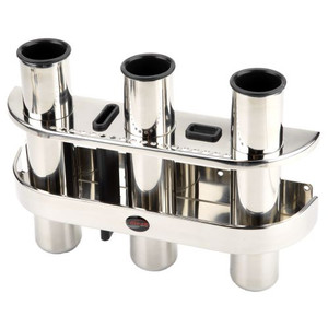 Stainless-Steel Triple Rod Holder 