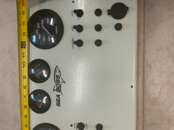 Sea Boss gauge and switch panel