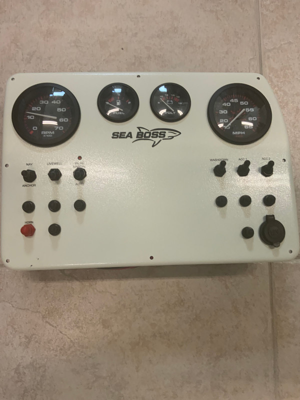 Sea Boss gauge and switch panel