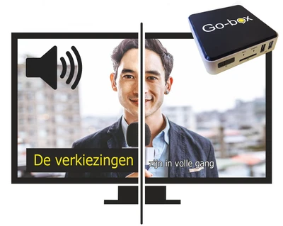 SENSOTEC Gobox Plus voor gesproken en vergrote tv-ondertiteling