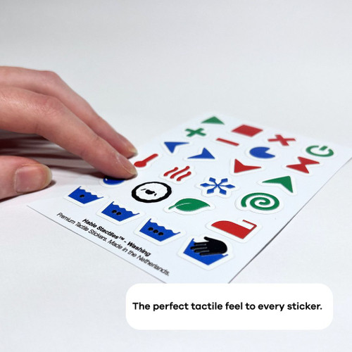 Stactiles stickers wasgoed