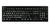 LOGICKEYBOARD Witte letters op Zwart ASTRA 2 met achtergrondverlichting en USB 3.0 hub QWERTY