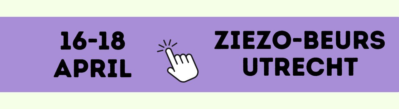 Banner ZieZo beurs in Utrecht