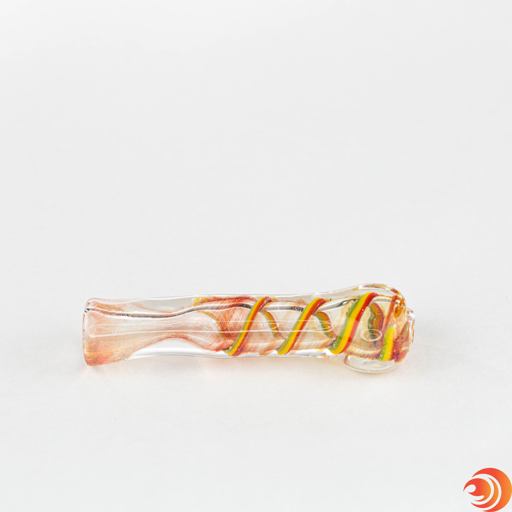 Express your unique style with this Rasta glass one-hitter pipe from Atomic Blaze headshop online in Sarasota, FL.