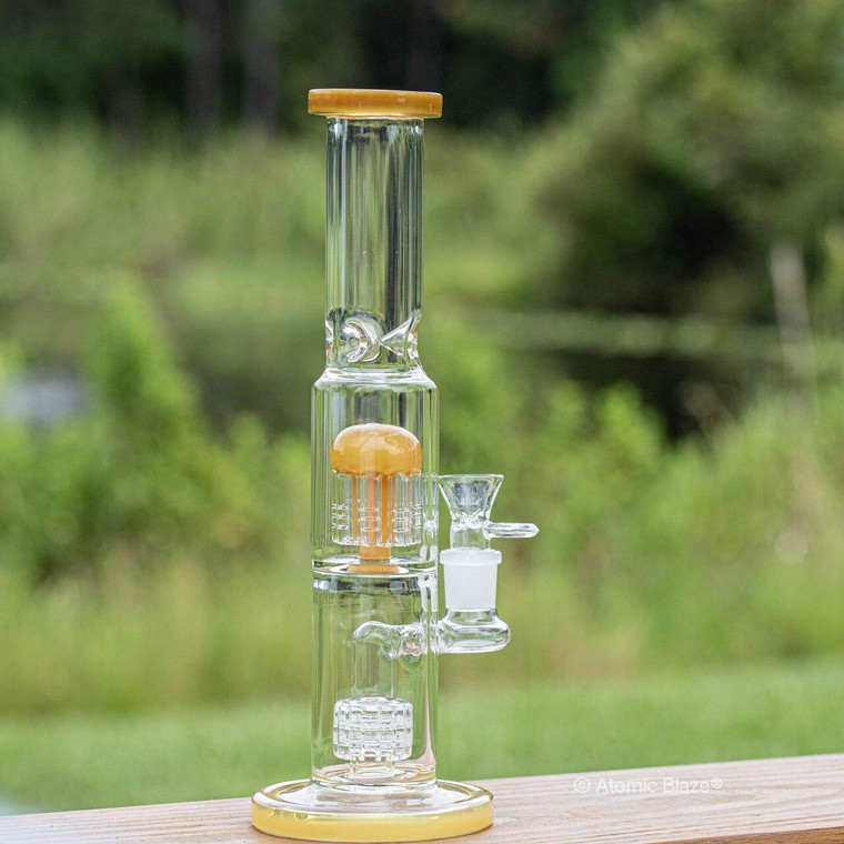 Sale on a 11 Heavy Percolator Bong from AtomicBlaze Headshop and we always have the cheapest glass pipes and bongs and free shipping promos