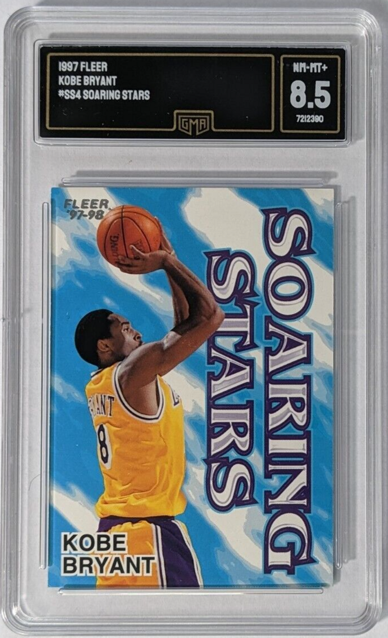 1997-98 Fleer #SS4 Kobe Bryant LA Lakers Soaring Stars 4SS GMA 8.5 NM-MT+