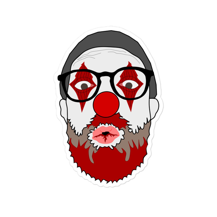 Gore Clown Face Sticker