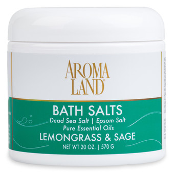 Aromatherapy+ Bath Salts - Lemongrass Sage