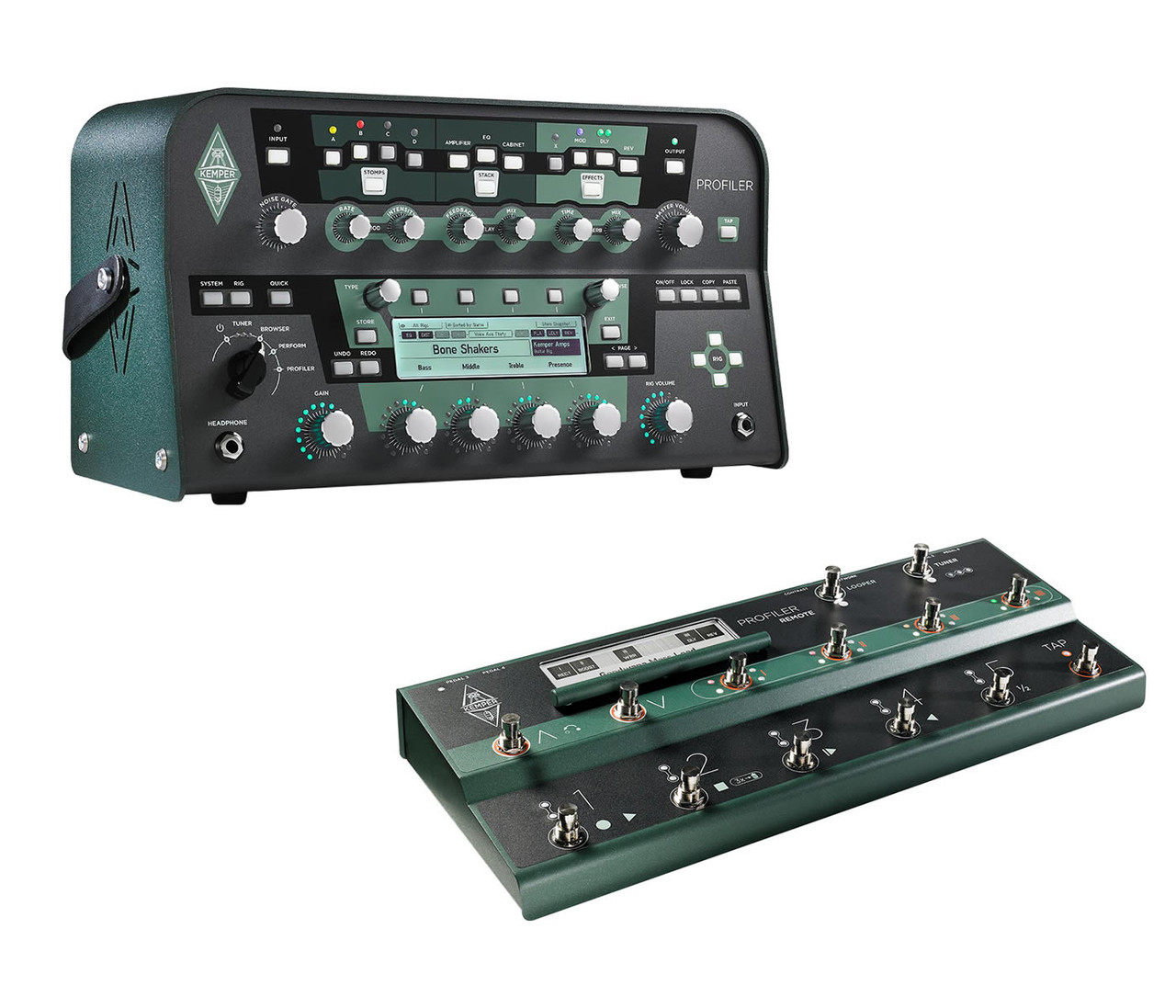 Kemper Profiler Head and Remote Bundle - Black - bmusic