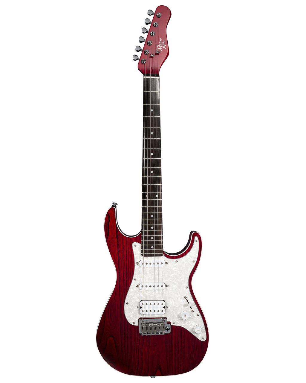 Michael Kelly 63OP Trans Red Electric Guitar - bmusic