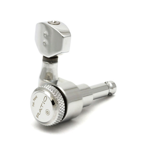 Graph Tech 6-in-line Locking Ratio Mini Contemporary Tuners - Chrome