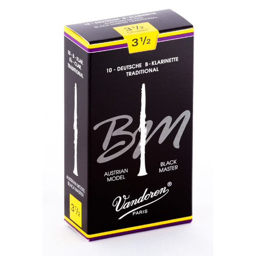 Vandoren Black Master Traditional Bb Clarinet Reeds - Box of 10