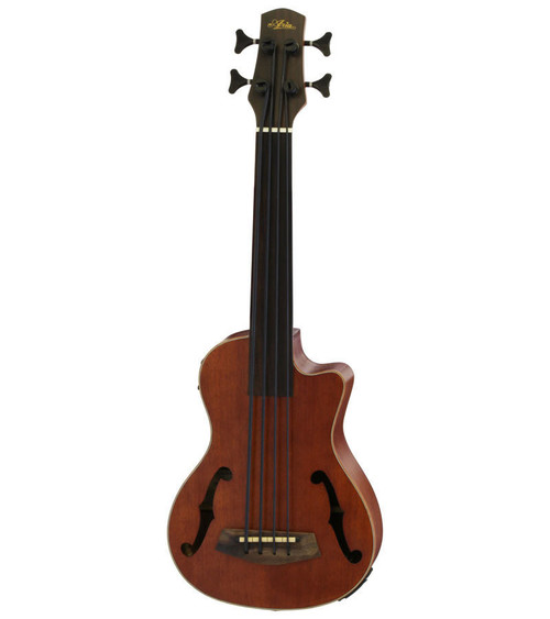 Aria FEB-F2/FL Elecord Fretless Acoustic/Electric Bass - Stained